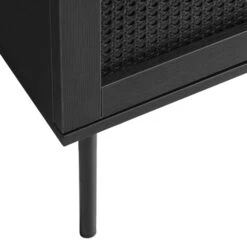 Zwarte Rotan Tv-meubel -BEPUREHOME Winkel zwarte rotan tv meubel bodio pose 07