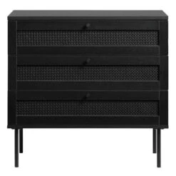 Zwarte Wandkastje Met Rotan -BEPUREHOME Winkel zwarte wandkastje met rotan bodio pose 01