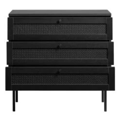 Zwarte Wandkastje Met Rotan -BEPUREHOME Winkel zwarte wandkastje met rotan bodio pose 03